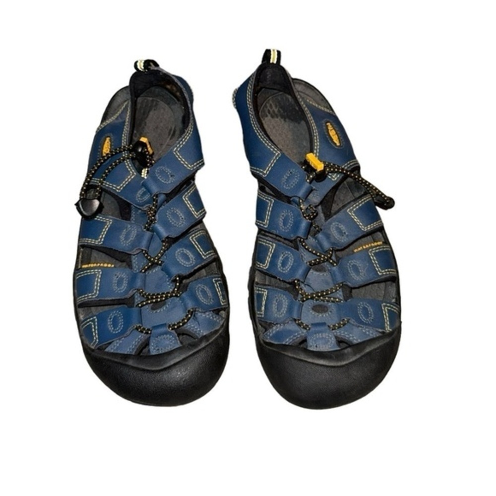 Keen Newport Waterproof XT 0906 Blue Yellow Hiking Travel Sandals Women's Size 6